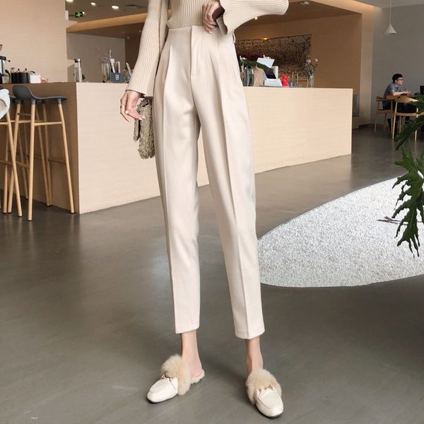 pants fashion warm wool casual high waist soft plus size pants autumn thick chic women carrot trousers, White
pants fashion warm wool casual high waist soft plus size pants autumn thick chic women carrot trousers, White