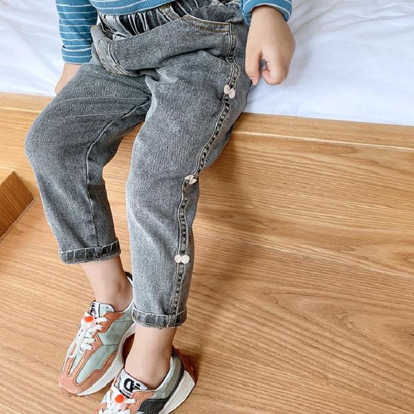 girls jeans kids trousers fall denim black bow jean baby girl cute all match bottoms for 2-6 years, Blue
girls jeans kids trousers fall denim black bow jean baby girl cute all match bottoms for 2-6 years, Blue