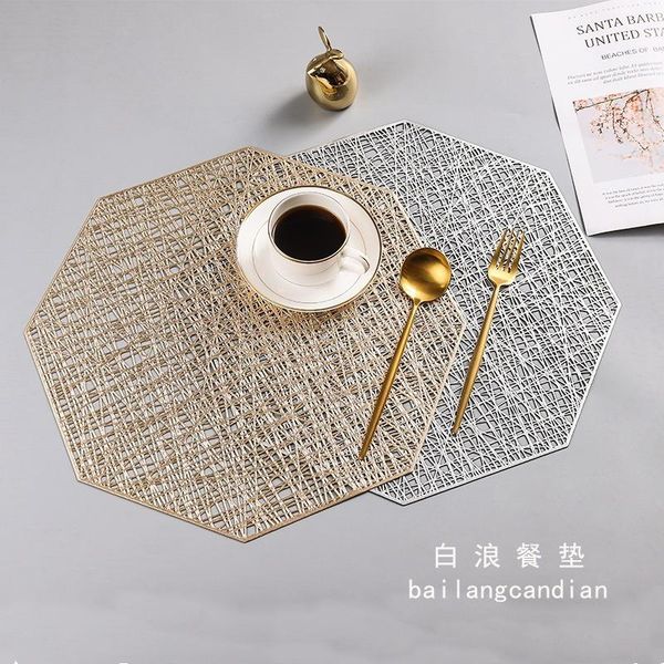 mats & pads 6pcs creative octagonal hollow heat proof mat solid color non-slip pvc western-style placemat table
mats & pads 6pcs creative octagonal hollow heat proof mat solid color non-slip pvc western-style placemat table