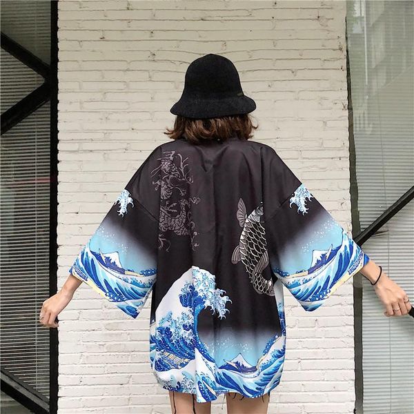 black white carp print summer japanese fashion women harajuku cardigan kimono blouse casual beach kimonos robe ethnic clothing, Red
black white carp print summer japanese fashion women harajuku cardigan kimono blouse casual beach kimonos robe ethnic clothing, Red