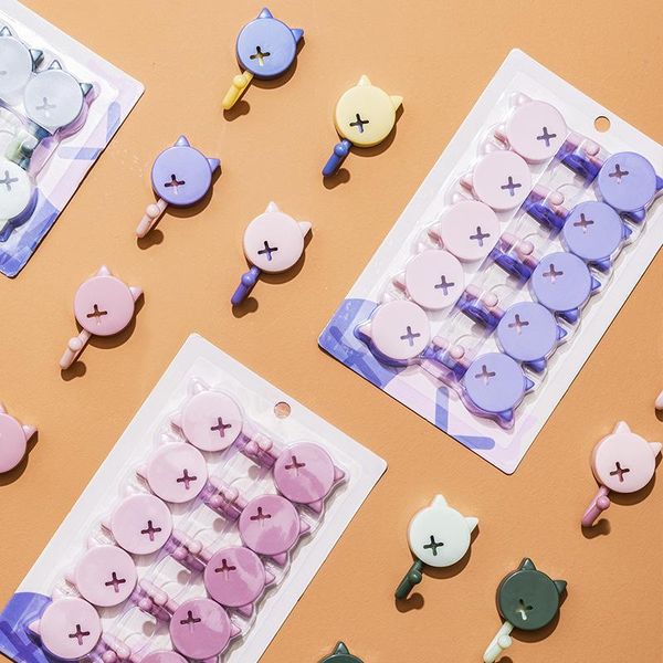 hooks 10 packs punch small strong key wall sticky creative cute cartoon adhesive multi-purpose & rails
hooks 10 packs punch small strong key wall sticky creative cute cartoon adhesive multi-purpose & rails