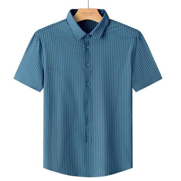 men's casual shirts pure color striped shirt business mens button up short sleeve summer fashion clothing trends korean clothes, White;black
men's casual shirts pure color striped shirt business mens button up short sleeve summer fashion clothing trends korean clothes, White;black