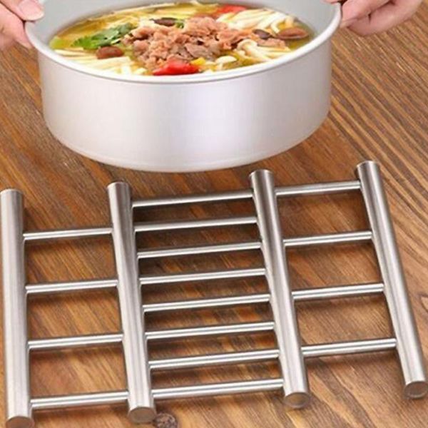 mats & pads 1 pcs adjustable stainless steel kitchen insulation ladder shape worksaver pots pan stand rack household gadgets 2
mats & pads 1 pcs adjustable stainless steel kitchen insulation ladder shape worksaver pots pan stand rack household gadgets 2