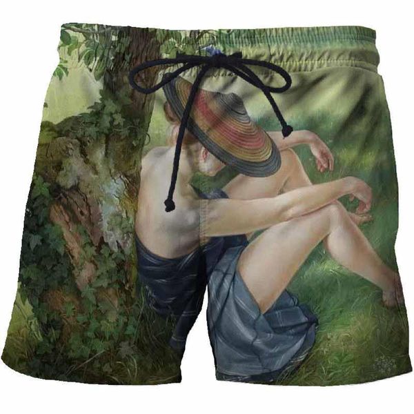 men's shorts swimming trunks 3d printing world famous painting quick-drying pants swimwear casual running, White;black
men's shorts swimming trunks 3d printing world famous painting quick-drying pants swimwear casual running, White;black