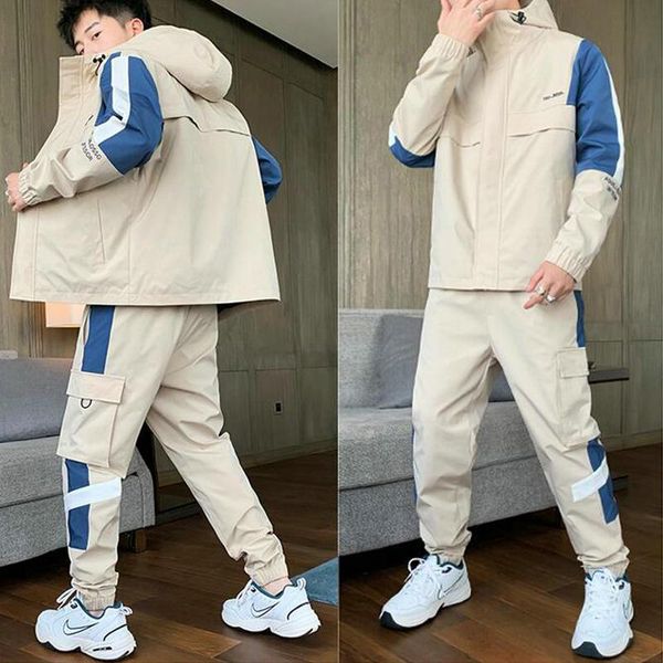 men's tracksuits fashion 2021 men hip hop sweat suit male patchwork clothes sweatshirts + sweatpants track sets, Gray
men's tracksuits fashion 2021 men hip hop sweat suit male patchwork clothes sweatshirts + sweatpants track sets, Gray