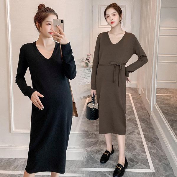 autumn winter thick warm knitted maternity nursing long dress ties waist slim loose clothes for pregnant women pregnancy dresses, White
autumn winter thick warm knitted maternity nursing long dress ties waist slim loose clothes for pregnant women pregnancy dresses, White