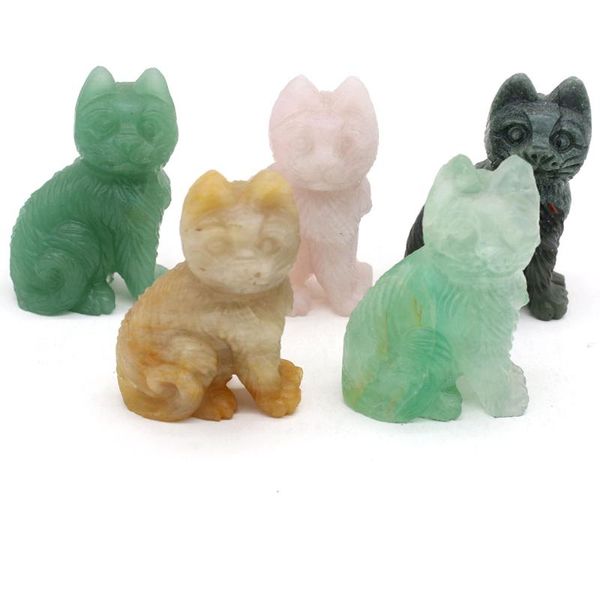 decorative objects & figurines natural pink crystal semi-precious stones fine carved cat shape exquisite ornaments office study home decorat
decorative objects & figurines natural pink crystal semi-precious stones fine carved cat shape exquisite ornaments office study home decorat