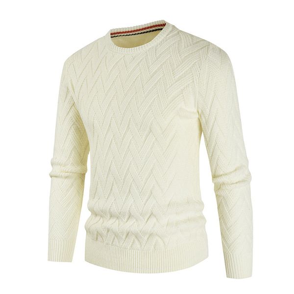 men's fashion sweaters coat solid autumn and winter round ne slim versatile, White;black
men's fashion sweaters coat solid autumn and winter round ne slim versatile, White;black