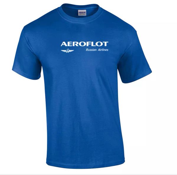 Aeroflot Retro Logo Russian Airline Aviation Royal Blue Cotton T-shirt S-5XL, White;black
Aeroflot Retro Logo Russian Airline Aviation Royal Blue Cotton T-shirt S-5XL, White;black