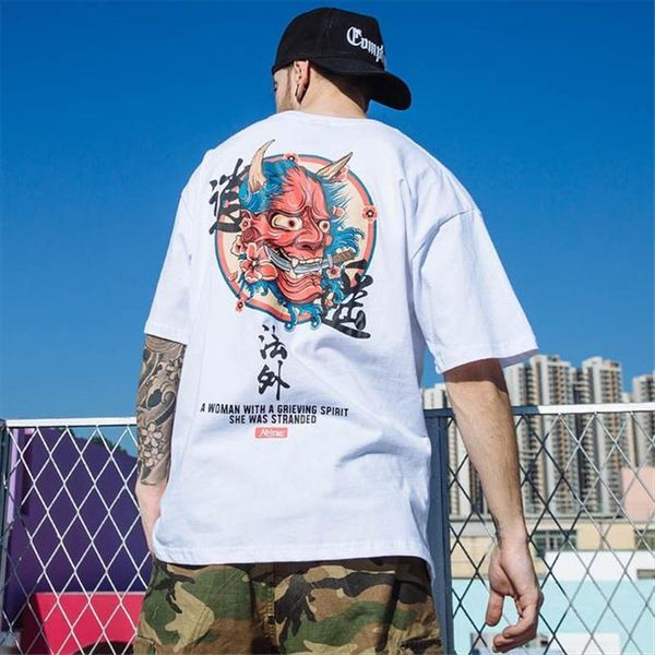 hip hop ghost chinese men t shirt charater print harajuku streetwear spring summer short sleeve tees, White;black
hip hop ghost chinese men t shirt charater print harajuku streetwear spring summer short sleeve tees, White;black