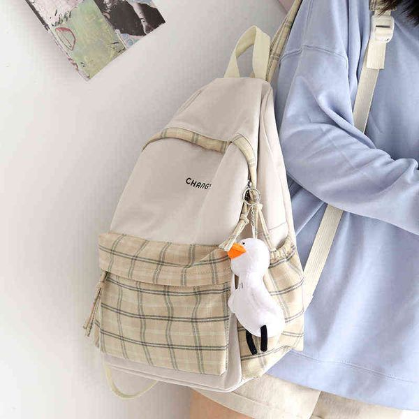 female plaid panelled backpack women small fresh school bag for teenage girls harajuku school shoulder backpack bag ladies new y1105
female plaid panelled backpack women small fresh school bag for teenage girls harajuku school shoulder backpack bag ladies new y1105