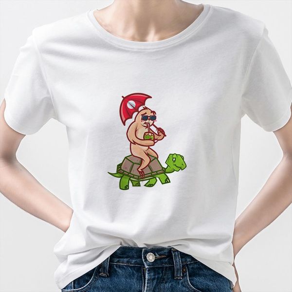 sloth and tortoise holiday mens t shirt femme summer women arrivals short sleeve ropa aesthetic crewneck 90s harajuku, White;black
sloth and tortoise holiday mens t shirt femme summer women arrivals short sleeve ropa aesthetic crewneck 90s harajuku, White;black