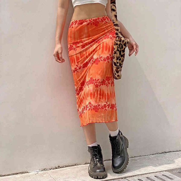 orange floral long skirts rapcopter y2k summer frill sweet cute mid-calf women beach style fashion bottom, Black
orange floral long skirts rapcopter y2k summer frill sweet cute mid-calf women beach style fashion bottom, Black