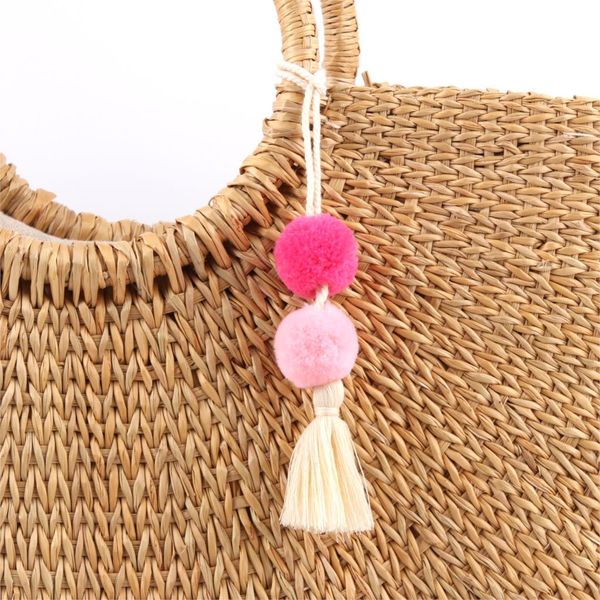1pc handmade ball tassel keychain for women bag hanging drop keyring jewlery accessories e2502, Silver
1pc handmade ball tassel keychain for women bag hanging drop keyring jewlery accessories e2502, Silver
