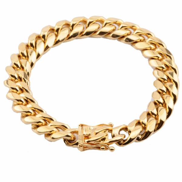 8/10/12/14/16/18mm high-class yellow gold stainless steel cut curb cuban chain miami' link men's bracelet jewelry 7-11inch, Black
8/10/12/14/16/18mm high-class yellow gold stainless steel cut curb cuban chain miami' link men's bracelet jewelry 7-11inch, Black