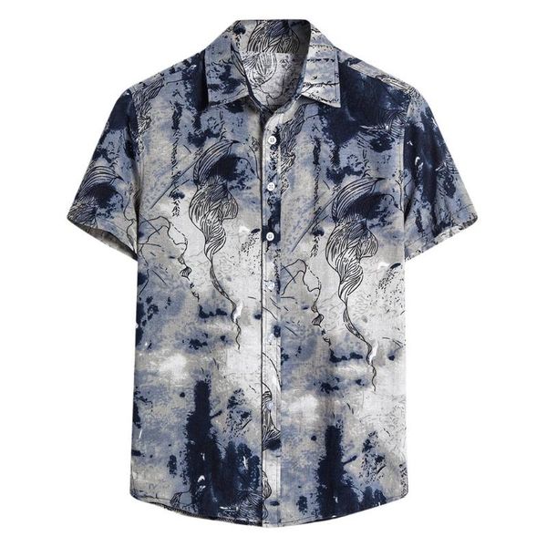 men's t-shirts jaycosin ethnic style men linen print short sleeve shirt summer printing hawaiian holiday loose casual t-shirt shirts to, White;black
men's t-shirts jaycosin ethnic style men linen print short sleeve shirt summer printing hawaiian holiday loose casual t-shirt shirts to, White;black