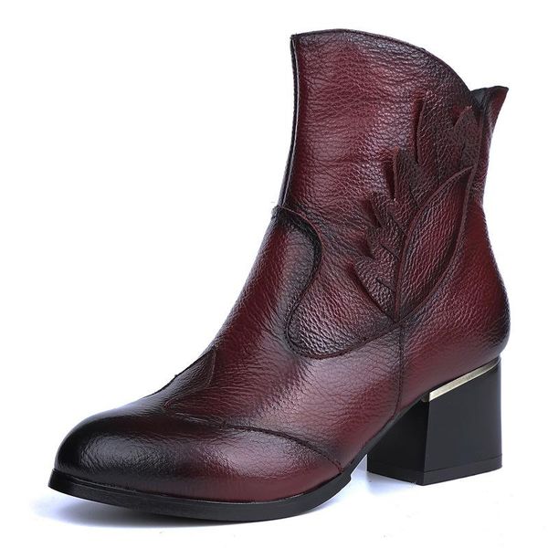 boots women boot vintage casual ankle shoes genuine leather retro high heels ladies, Black
boots women boot vintage casual ankle shoes genuine leather retro high heels ladies, Black