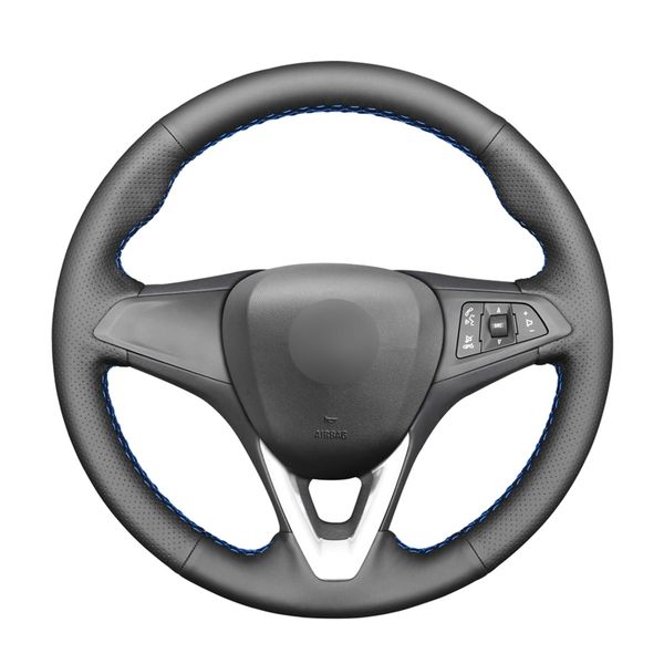 hand-stitched black pu artificial leather car steering wheel cover for astra (k) corsa (e) crossland grandland x insignia
hand-stitched black pu artificial leather car steering wheel cover for astra (k) corsa (e) crossland grandland x insignia
