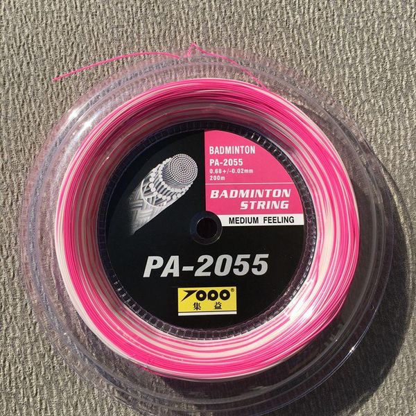 roll 200m pa-2055 pink and white badminton racket strings 0.7mm max tension 28lbs sets
roll 200m pa-2055 pink and white badminton racket strings 0.7mm max tension 28lbs sets