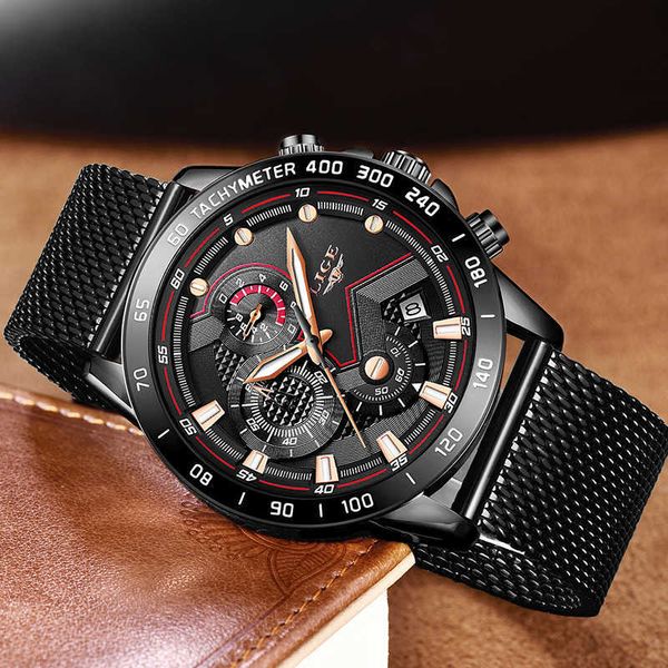 reloj hombre lige classic quartz watch mens watches brand luxury clock male all steel mesh belt waterproof chronograph 210527, Slivery;brown
reloj hombre lige classic quartz watch mens watches brand luxury clock male all steel mesh belt waterproof chronograph 210527, Slivery;brown