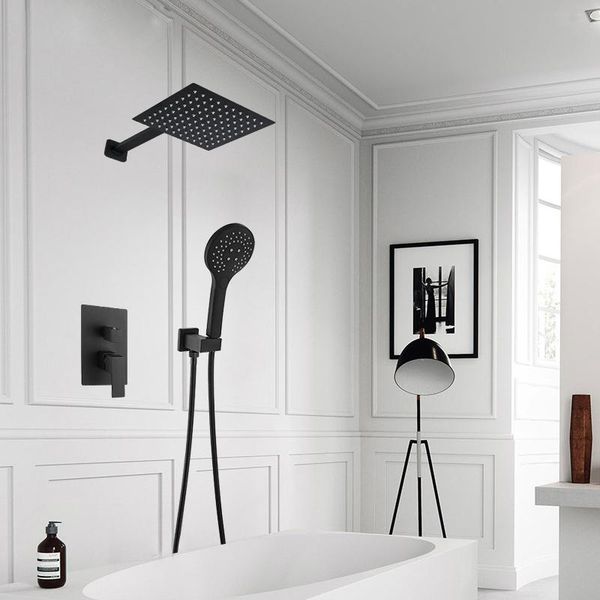 brass black bath shower faucets 8-16"rain head bathroom set diverter mixer valve system wall mounted sets
brass black bath shower faucets 8-16"rain head bathroom set diverter mixer valve system wall mounted sets
