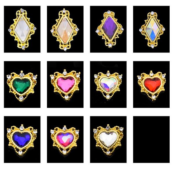 10pcs golden-edge heart rhinestones 3d nail art decorations alloy crystal charms jewelry for manicure accessoires dh47, Silver;gold
10pcs golden-edge heart rhinestones 3d nail art decorations alloy crystal charms jewelry for manicure accessoires dh47, Silver;gold