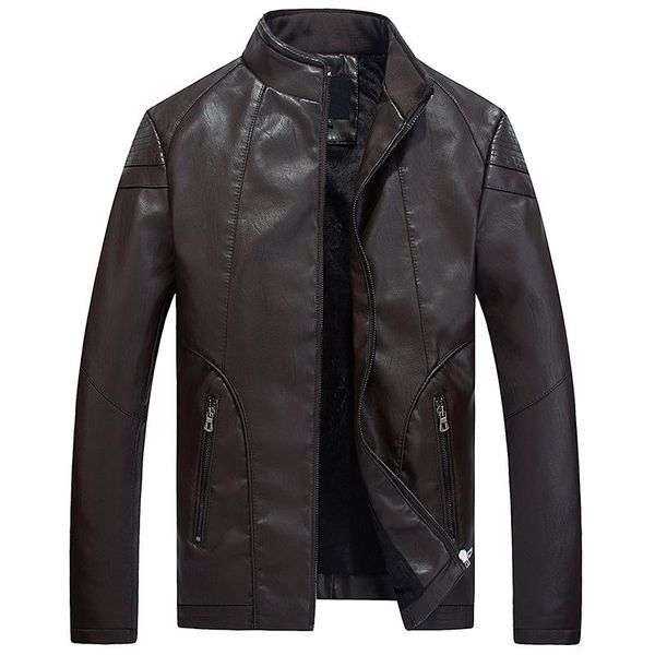 men's fur & faux fashion casual leather jacket motorcycle jacket, brand design, Black
men's fur & faux fashion casual leather jacket motorcycle jacket, brand design, Black