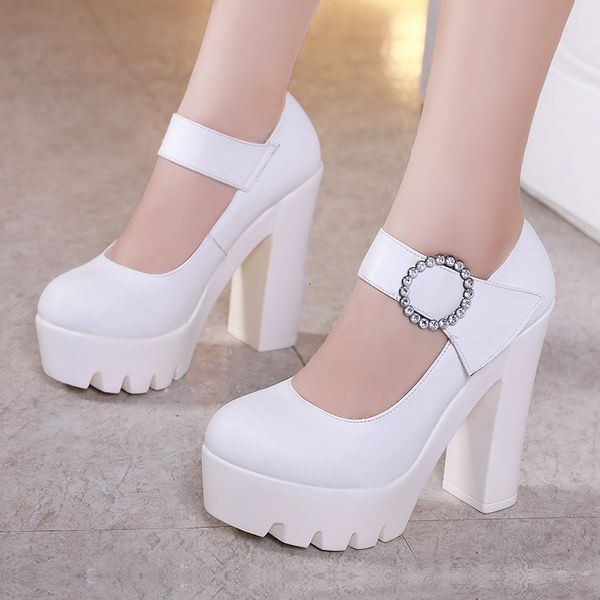 sandals women's shoe block bombs spring high heels mary jane white wedding shoes ladies size 41 4243 zvzr, Black
sandals women's shoe block bombs spring high heels mary jane white wedding shoes ladies size 41 4243 zvzr, Black