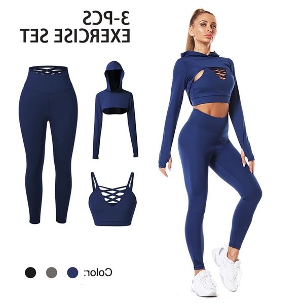 2021 new yoga suit fitness running hip lifting waist closing pants sports hat three piece
2021 new yoga suit fitness running hip lifting waist closing pants sports hat three piece