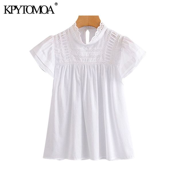 women sweet fashion lace patchwork blouses vintage high collar short sleeve female shirts blusas chic 210420, White
women sweet fashion lace patchwork blouses vintage high collar short sleeve female shirts blusas chic 210420, White