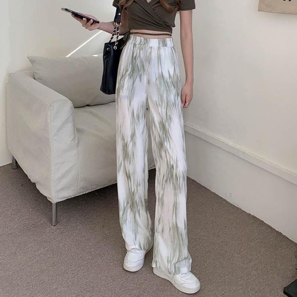 women's pants & capris jmprs tie dye summer women elastic high waist straight casual loose ladies cotton trousers korean fashion 2021, Black;white
women's pants & capris jmprs tie dye summer women elastic high waist straight casual loose ladies cotton trousers korean fashion 2021, Black;white