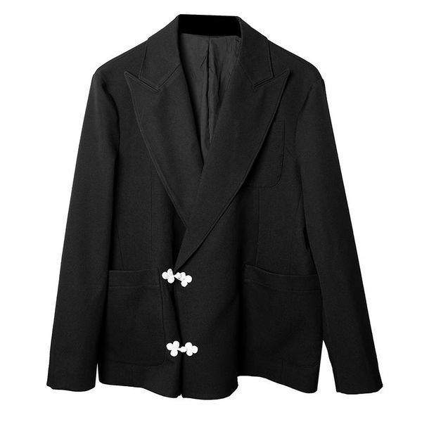 men's suits & blazers spring and autumn suit big lapel double row retro white button black chinese style long sleeves jacket, White;black
men's suits & blazers spring and autumn suit big lapel double row retro white button black chinese style long sleeves jacket, White;black