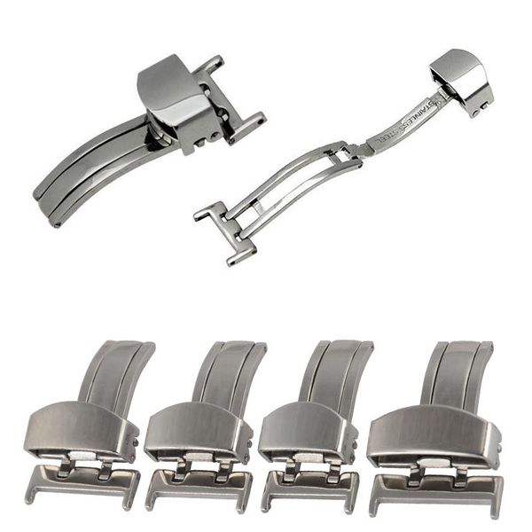 watch bands butterfly band deployment buckle folding clasp stainless steel strap for watches accessories replacement, Black;brown 
watch bands butterfly band deployment buckle folding clasp stainless steel strap for watches accessories replacement, Black;brown