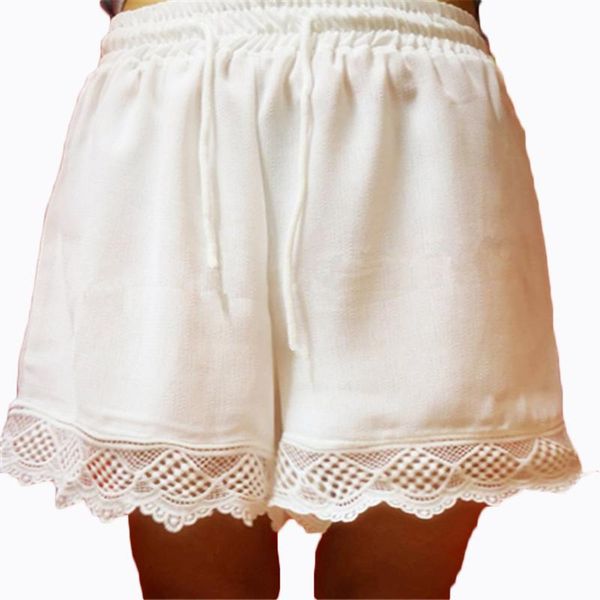 women's shorts women summer pure lace spliced short pants casual/fashion fitness chiffon loose for girls high waist, White;black
women's shorts women summer pure lace spliced short pants casual/fashion fitness chiffon loose for girls high waist, White;black