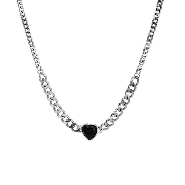 pendant necklaces potcet women's black love necklace clavicle chain geometric fashion hip hop personality travel memorial jewelry, Silver
pendant necklaces potcet women's black love necklace clavicle chain geometric fashion hip hop personality travel memorial jewelry, Silver