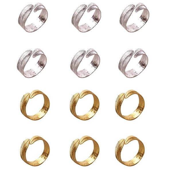 napkin rings 12pcs alloy leaf modern meal buckle cloth ring el model room restaurant creative tableware a & b
napkin rings 12pcs alloy leaf modern meal buckle cloth ring el model room restaurant creative tableware a & b