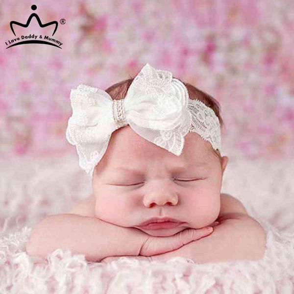 hair accessories white lace flower bow baby headband crystal pearl bowknot girl band born pography props, Slivery;white
hair accessories white lace flower bow baby headband crystal pearl bowknot girl band born pography props, Slivery;white