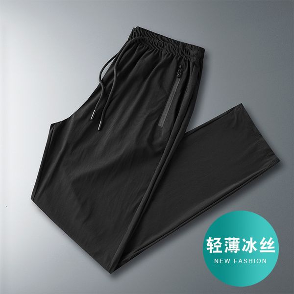 summer 2021 leisure ice silk air conditioning pants men's elastic sports large loose sweatpants, Black
summer 2021 leisure ice silk air conditioning pants men's elastic sports large loose sweatpants, Black