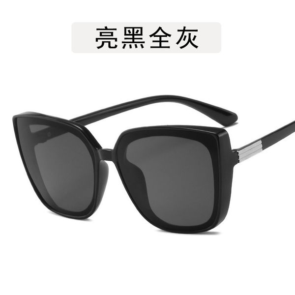 sunglasses high retro quality cateye designer eyewear for women/men oversize square glasses luxury oculos de sol, White;black
sunglasses high retro quality cateye designer eyewear for women/men oversize square glasses luxury oculos de sol, White;black