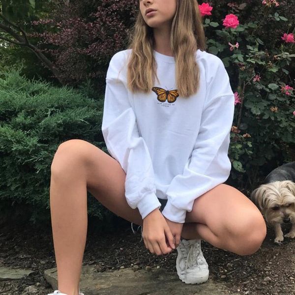 women's hoodies & sweatshirts harajuku winter butterfly big size punk female hip hop casual plus velvet ulzzang ins vintage long-sleeve, Black
women's hoodies & sweatshirts harajuku winter butterfly big size punk female hip hop casual plus velvet ulzzang ins vintage long-sleeve, Black