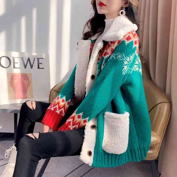 new year sweater cardigan women thickened winter loose knitted coat pull femme jumper sueter mujer truien dames turtleneck, White;black
new year sweater cardigan women thickened winter loose knitted coat pull femme jumper sueter mujer truien dames turtleneck, White;black