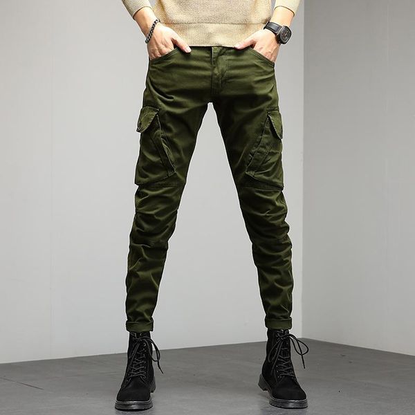 men's pants male solid color cargo mens multi pocket pant utumn spring casual army military long trousers men joggers, Black
men's pants male solid color cargo mens multi pocket pant utumn spring casual army military long trousers men joggers, Black