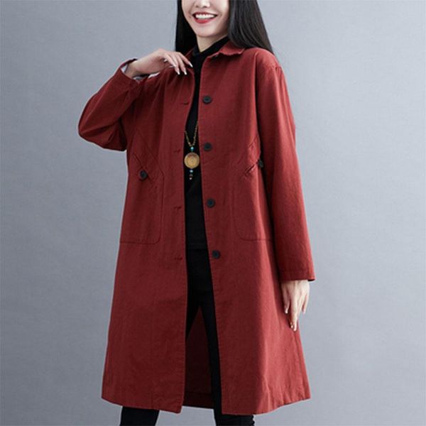 autumn fashion women long sleeve single breasted turn-down collar trench coat all-matched casual loose cotton m561 women's coats, Tan;black
autumn fashion women long sleeve single breasted turn-down collar trench coat all-matched casual loose cotton m561 women's coats, Tan;black