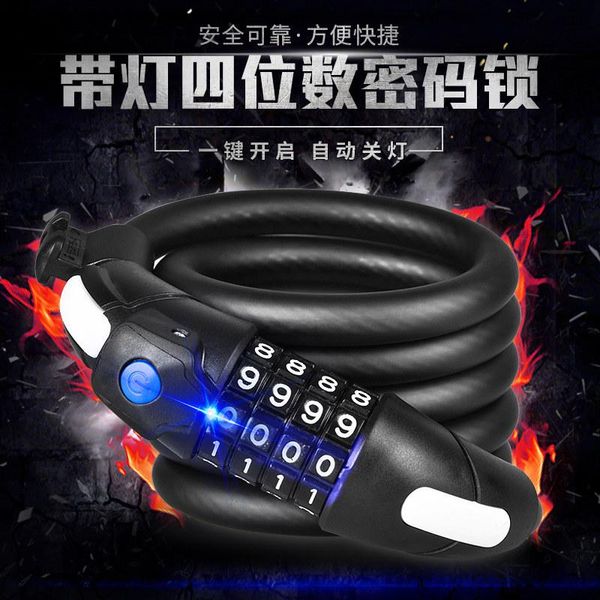 bike locks bicycle lock with light password anti-theft mountain universal frosted cable led luminous
bike locks bicycle lock with light password anti-theft mountain universal frosted cable led luminous