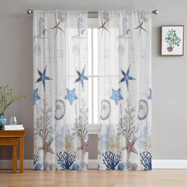 curtain & drapes modern sheer curtains ocean starfish shell living room kitchen children's decoration household chiffon window
curtain & drapes modern sheer curtains ocean starfish shell living room kitchen children's decoration household chiffon window
