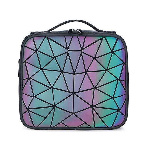 multifunction travel cosmetic bag luminous women makeup bags girl beauty geometric stripes female storage make up cases &
multifunction travel cosmetic bag luminous women makeup bags girl beauty geometric stripes female storage make up cases &