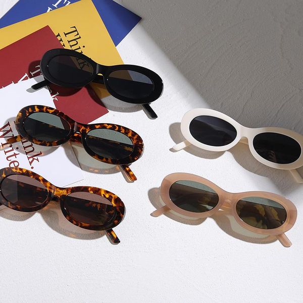 sunglasses fashion vintage oval women men 2021 designer travel small frame sun glasses male shades uv400, White;black
sunglasses fashion vintage oval women men 2021 designer travel small frame sun glasses male shades uv400, White;black