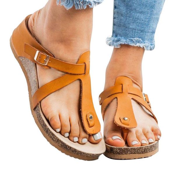 pair women's cork wedge heel flip flops sandals ladies summer slippers fashion footbed buckle thong 2021, Black
pair women's cork wedge heel flip flops sandals ladies summer slippers fashion footbed buckle thong 2021, Black