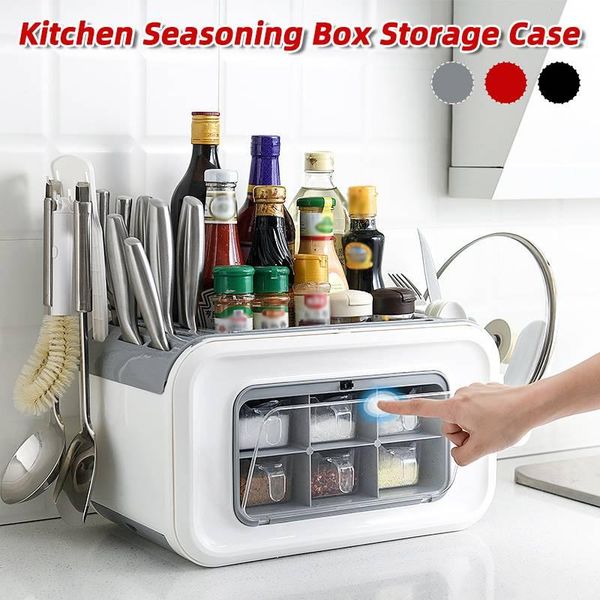 storage bottles & jars multifunctional kitchen cutlery spice seasoning box rack shelf home knife lid artifact
storage bottles & jars multifunctional kitchen cutlery spice seasoning box rack shelf home knife lid artifact