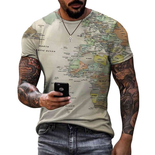 short t-shirt men's short sve casual men's printed earth 2021 new summer, White;black
short t-shirt men's short sve casual men's printed earth 2021 new summer, White;black